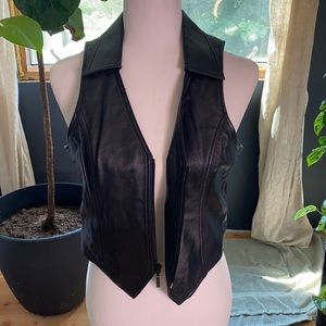 Leather vest